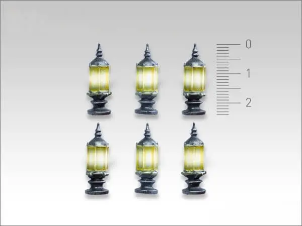 Laternen Set 1 Kleine Laternen 6 Tabletop Art Base Gestalltung Lampen 28mm Umbau