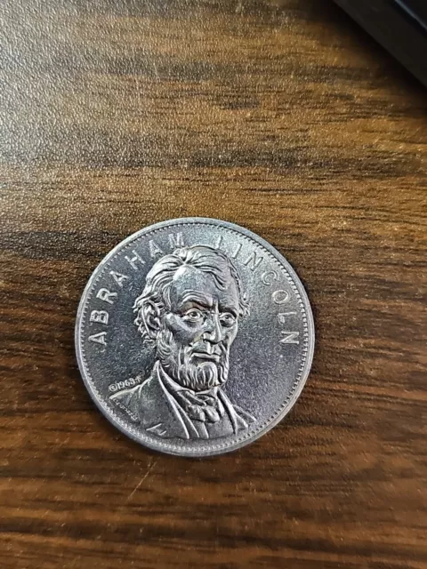 Abraham Lincoln Shells Famous Facts & Faces Game President Coin Token 1968