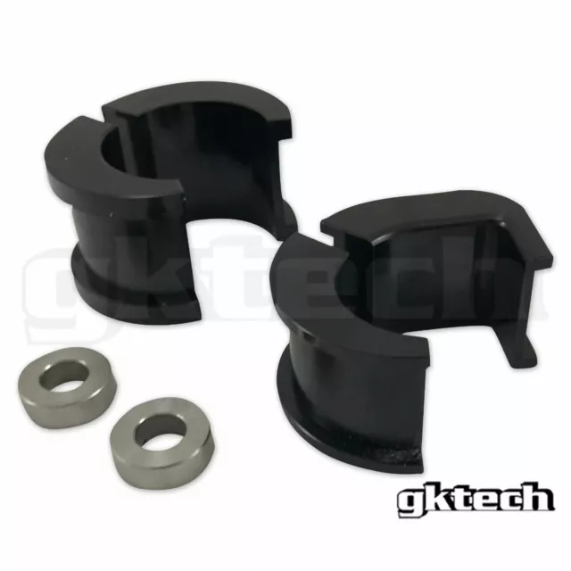 GKTech Solid Aluminium Steering Rack Bushes for Nissan S14 / S15 200SX Silvia