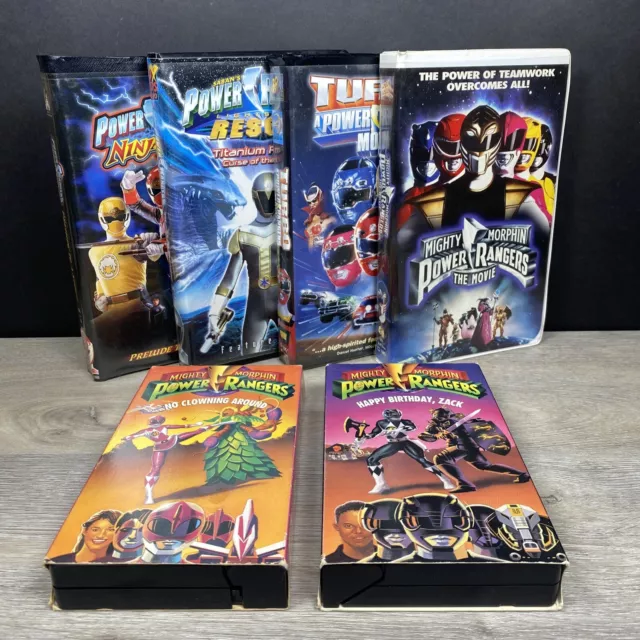 MIGHTY MORPHIN POWER Rangers VHS lot of 6 - Saban Disney Fox - Ninja ...