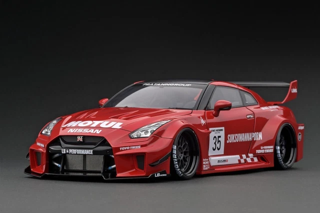 1:18 NISSAN GT-RR R35 LB-Silhouette WORKS -- #35 Red -- Ignition Model ...