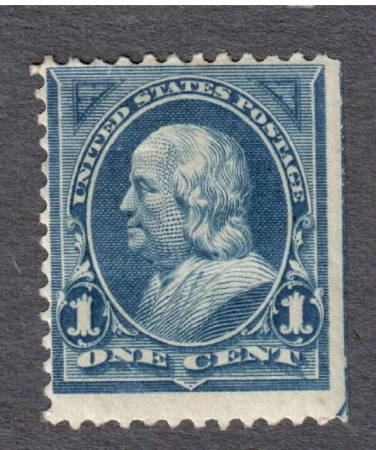 US stamp Scott #247 - 1894 Benjamin Franklin 1 Cent Dark Blue Mint OG