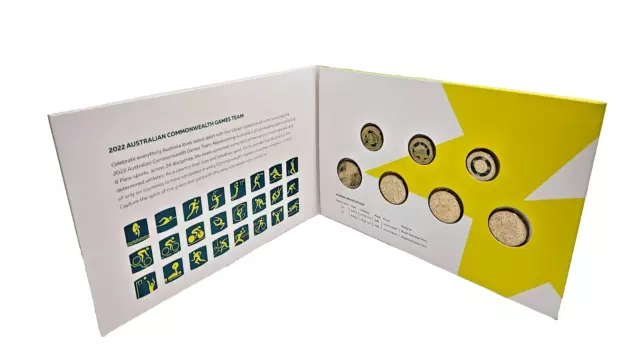 2022 BIRMINGHAM Commonwealth Games Coin Collection 7 Coin Set in folder UNC