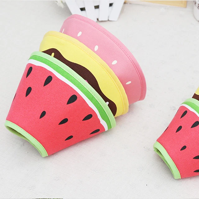 Pet Dog Neck Circle Puppy Recovery Ring Headwraps Puppies Fruit 3