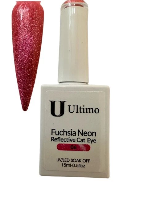 Gel Reflectante Ojo de Gato Gel UV/LED ÚLTIMO 15ml FUCSIA NEÓN #6