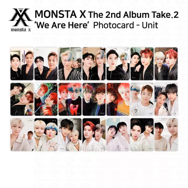 MONSTA X 2nd Album Take 2 We Are Here Official Photocard Unit Version KPOP K-POP