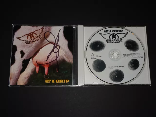 Steven Tyler Signed Autographed Aerosmith Cd Get A Grip Japanese Import Cryin' 3