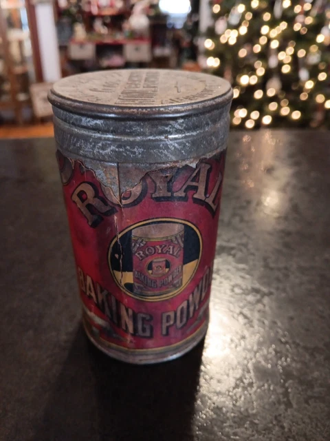 Vintage Royal Absolutely Pure Baking Powder Tin Can