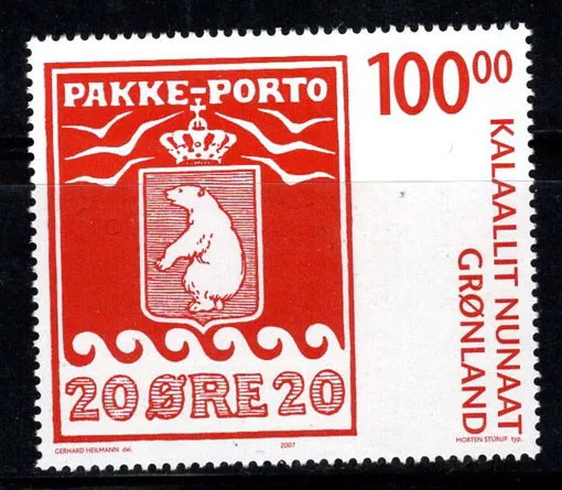 Greenland 2007 Mi. 488 MNH 100% parcel post 100 years of stamps