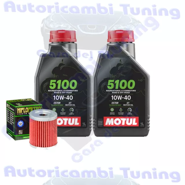 Kit De Mantenimiento Aceite motul 5100 10W40 + Filtro Para Suzuki AN400 Burgman