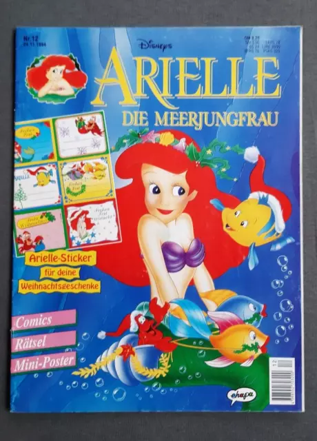 ARIELLE DIE MEERJUNGFRAU  Nr. 12 / 1994  -  Ehapa / Disney  - mit Original Extra