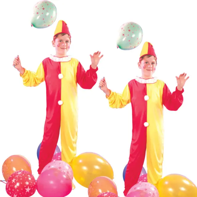 Garçons Clown Déguisement Cirque Carnaval Enfants Costume Déguisement