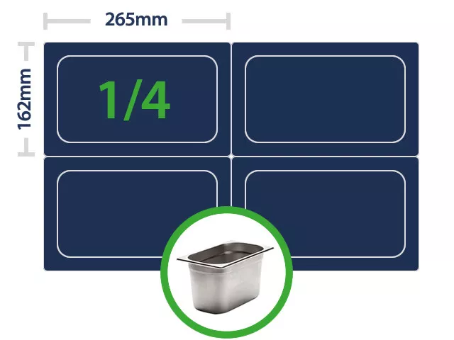 Easy Liners 1/4 Bain Marie Liners - Clear - Premium - Pack of 100 2