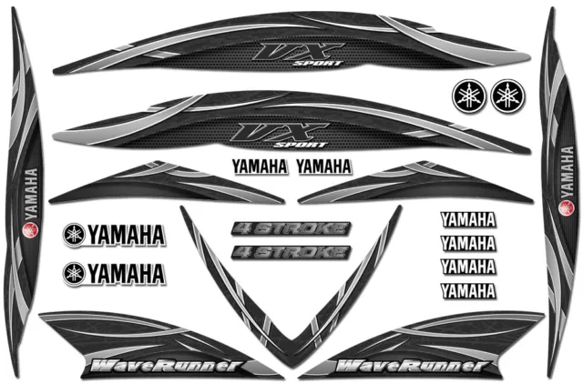 Set Felgenrand Aufkleber Motorradfelge kompatibel für Yamaha Cyan Storm