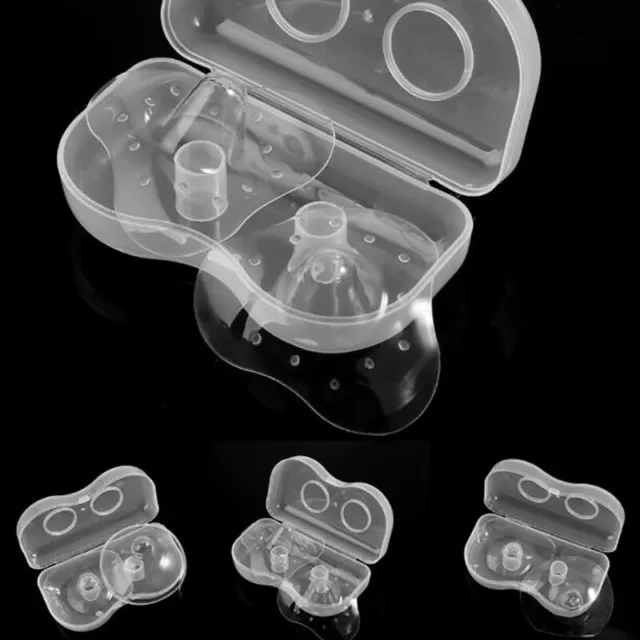 2Pcs/Lot Silicone Nipple Protectors Feeding Mothers Shields Protection Cove ^