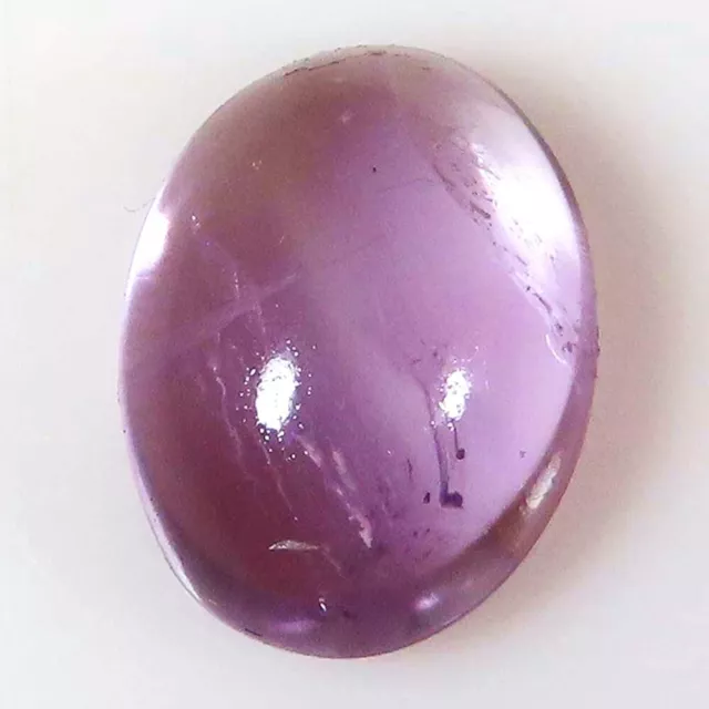 18.20 CT Natürlich Amethyst Oval Cabochonschliff 14x18x9 MM Lose Edelstein MG _