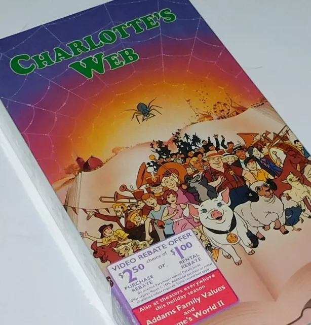 1972 CHARLOTTE'S WEB movie VHS tape, 1993 Paramount Video, McDonalds ...