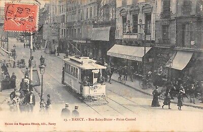 Cpa 54 Nancy Rue Saint Dizier Point Central Tramway
