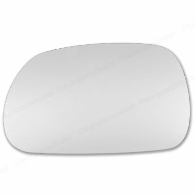 Less4spares Wing Mirror Glass Left Compatible with Volvo v70 2000-2003 STICK-ON Passenger Near Side Convex 
