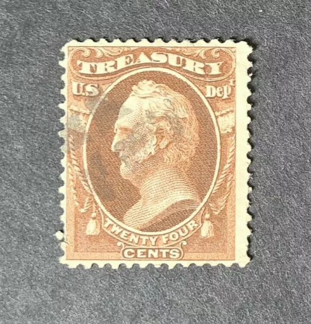 STAMPS USA TREASURY STAMPS 1873 24c USED - #6628r