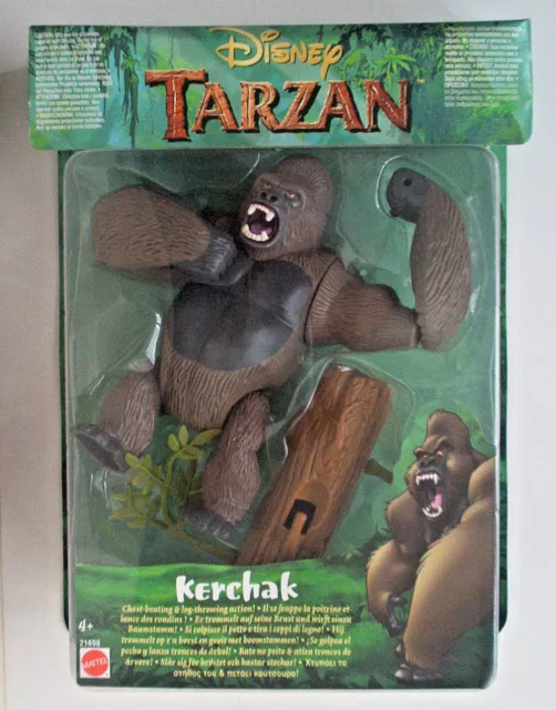 Tarzan Action Figur Disney Toys Kerchak Mattel NEU 1999 OVP Edgar Rice Burroughs