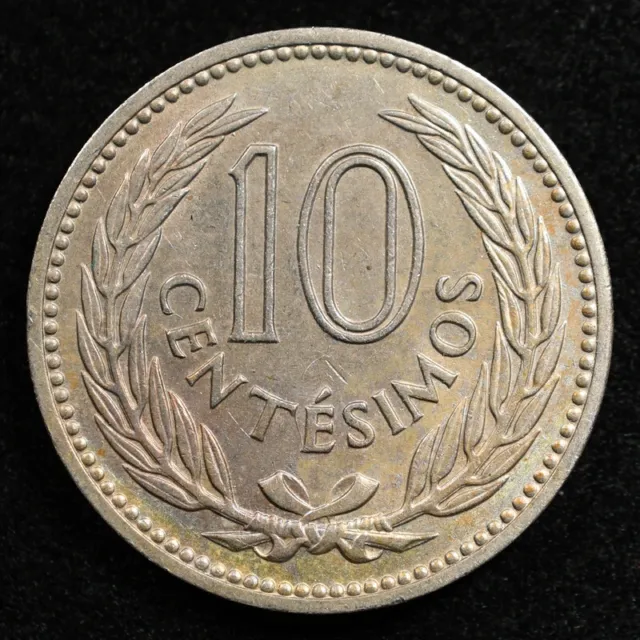 Uruguay 10 Centesimos 1959, Coin, Km# 35, Wreath, Inv#E078