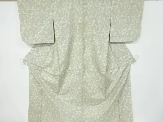 6432754: Japanese Kimono / Antique Kimono / Tokamachi Tsumugi / Woven Geometric