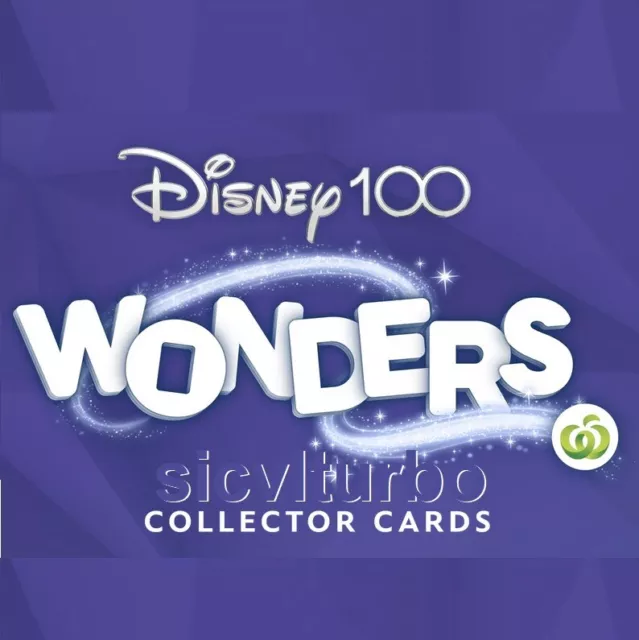 Same Price Free Post - Woolworths Disney 100 Wonders Collectable Cards - Woolies