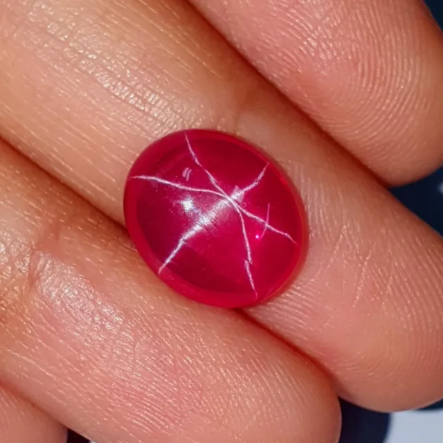 Certified Natural Red Star Ruby Untreated Rough Healing Crystal Loose  Gemstone