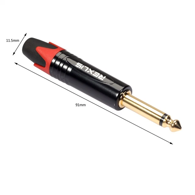 High Quality 14 Inch Microphone Plug Cable Gold Plated Connector Brass Material 2