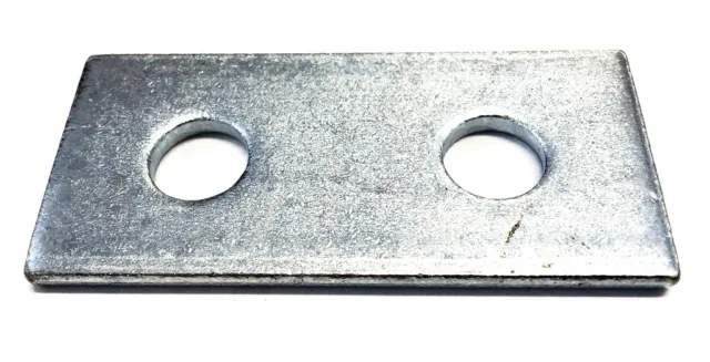 5 x 2 orificios soporte de canal de placa plana 2 orificios puntales placa mecánica unida 5 piezas