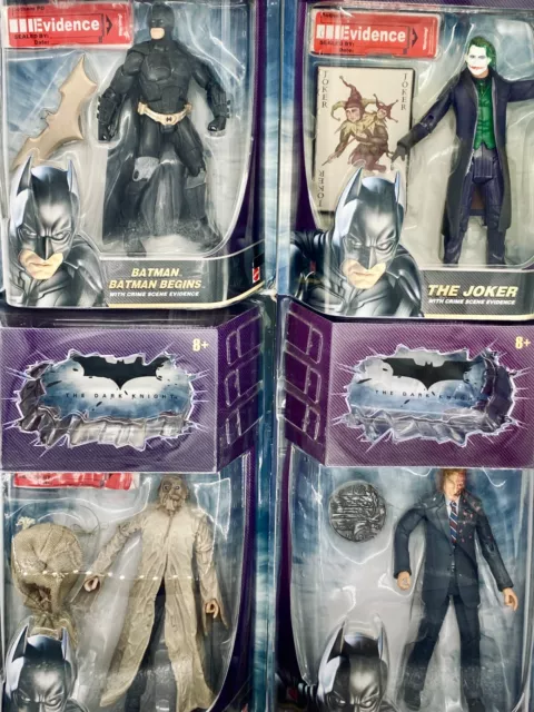 Mattel Movie Masters Dark Knight LOT: Batman Joker Two-Face Scarecrow NIB/sealed