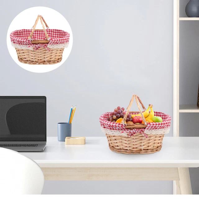 Toyvian Liner Tissu pour Panier Rotin Doublure Lavable et Toyvian Liner Tissu pour Panier Rotin Doublure Lavable et