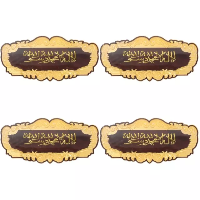 4 PIEZAS tarjetas de agradecimiento para decorar números de casa árabes para pequeñas empresas