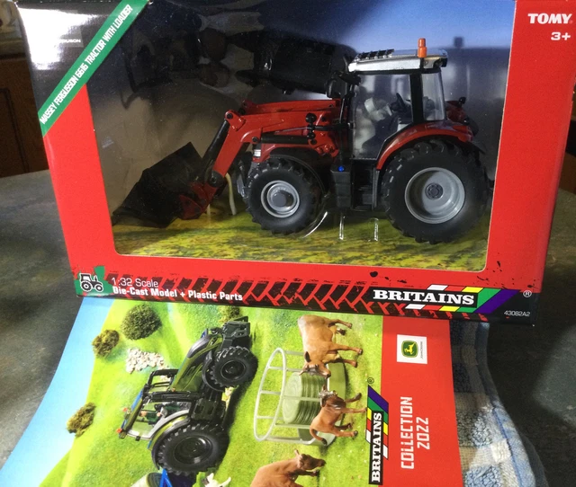 New BRITAINS LC43082 Massey Ferguson 6616 Tractor with Front Loader 1:32 Die CAST