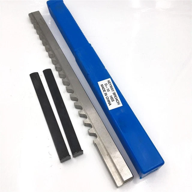 New HSS Keyway Broach 10mm D Push-Type Metric Size CNC Machine Tool