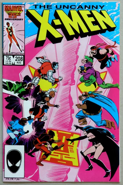 Uncanny X-Men #208 Vol 1 - Marvel Comics - Chris Claremont - John Romita Jr