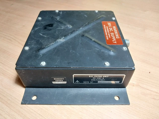 Ex-MOD Plessey Avionics D.C. Filter Unit PV 1757A