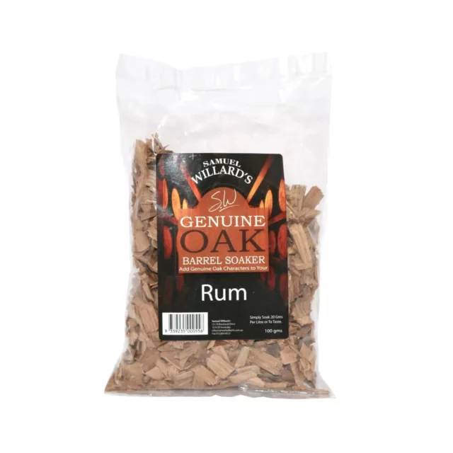 Samuel Willards Oak Rum Chip 100g Spirits Essence Home Brew