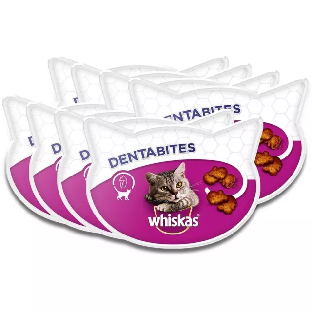 WHISKAS Dentabites 8x40g collation dentaire pour chat