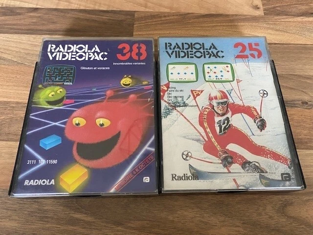 Jeu Vidéo Philips Videopac 'Glouton Et Voraces' N°38 - Rétro Gaming 1982 - État Correct
