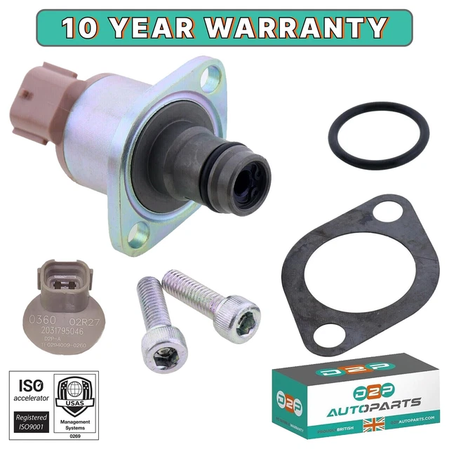 Soupape De Commande D'aspiration (SCV) Pour Pompe à Carburant - Compatible Ford, Vauxhall, Opel, Etc. - Neuf