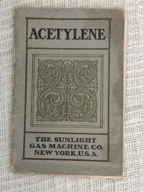 1904 automatic acetylene gas generator catalog, Sunlight Gas Machine Company