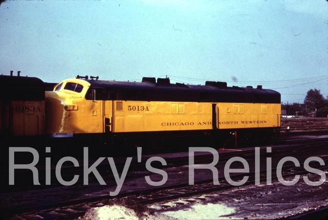 Duplicate Slide CNW #5013A EMD E7A Chicago Northwestern 1968 Chicago IL 40th St.