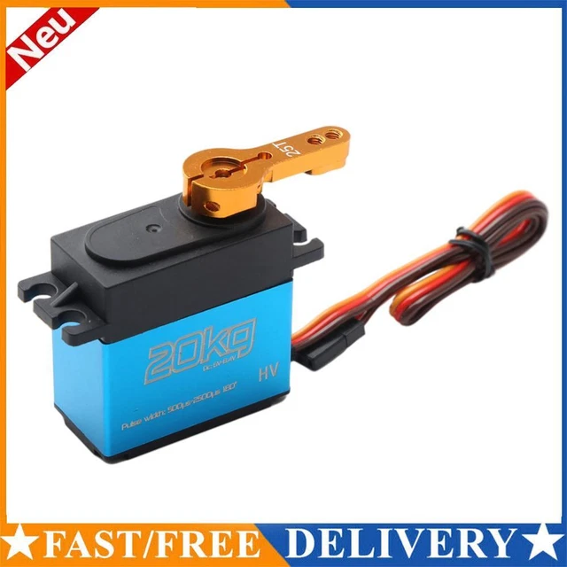 20kg Digital Servo 1/8 1/10 1/12 Scale RC Car Manipulator Metal Gear 25t Arms