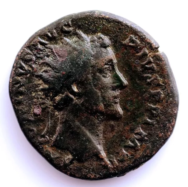 SC Roma-Antonio Pío. Antonianus.  138-161 AD Copper 12.3 g.