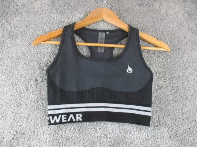 Ryderwear Sports Bra/Top Small Yoga/Athleisure/Gym/Run Pull Over Black Stretch