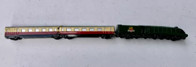 Dinky Toys 798, Train Express - Locomotive + Wagons voyageurs ORIGINAL