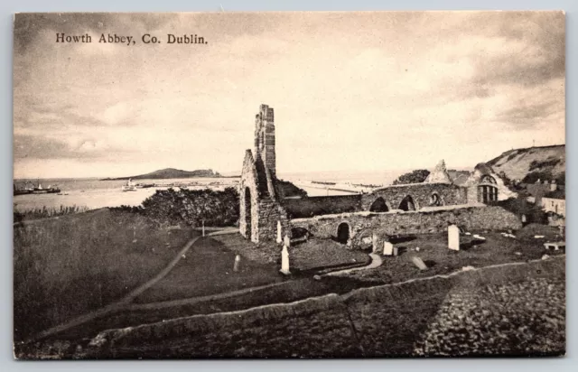 St Mary’s Abbey Howth Abbey Dublin Ireland Postcard UNPOSTED