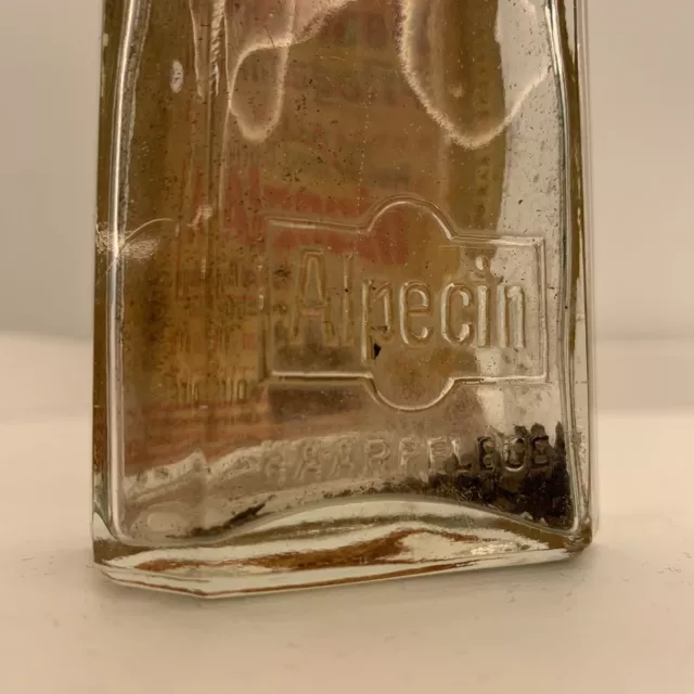 Alpecin Alte Flasche - Glas - Vor 1945 - Bielefeld - Apotheker Flasche - 17cm 🔝 3